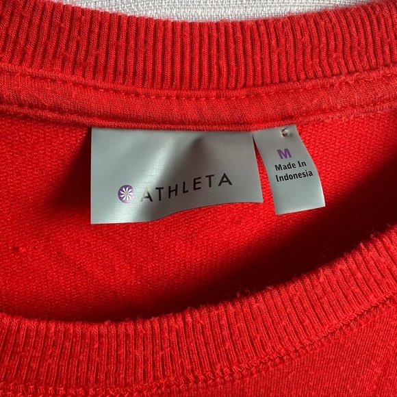 ATHLETA women’s Red Women's Sweatshirt, size M - Picture 2 of 4